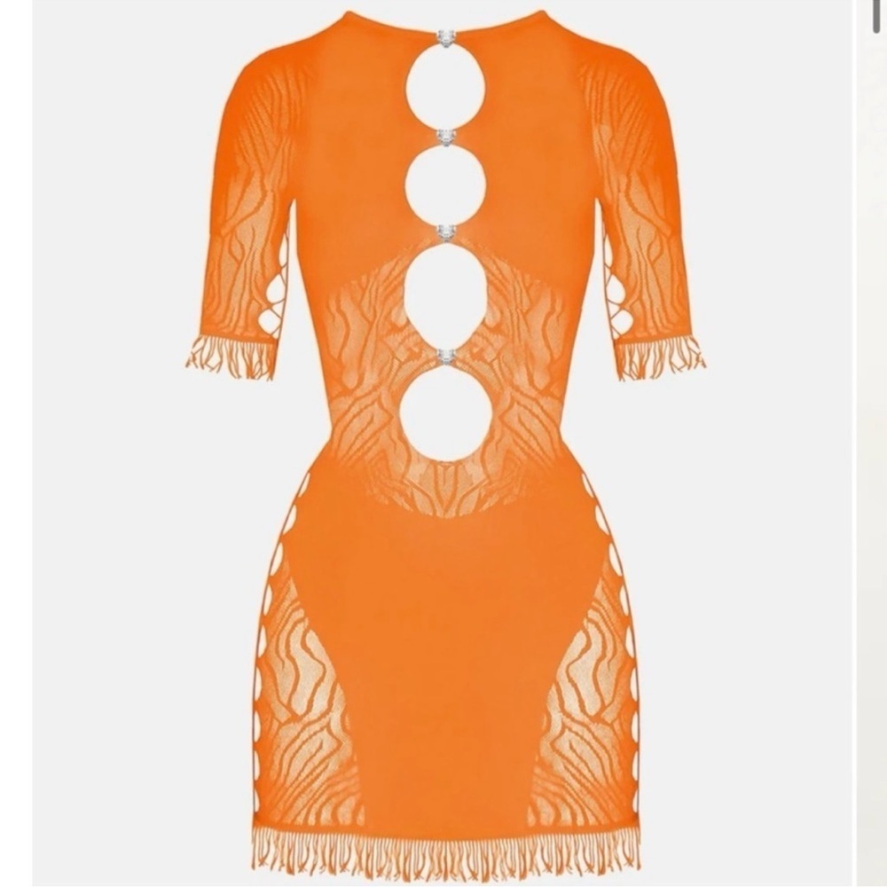 Poster Girl Miranda Dress Tangerine - One size - Kylie Jenner dress